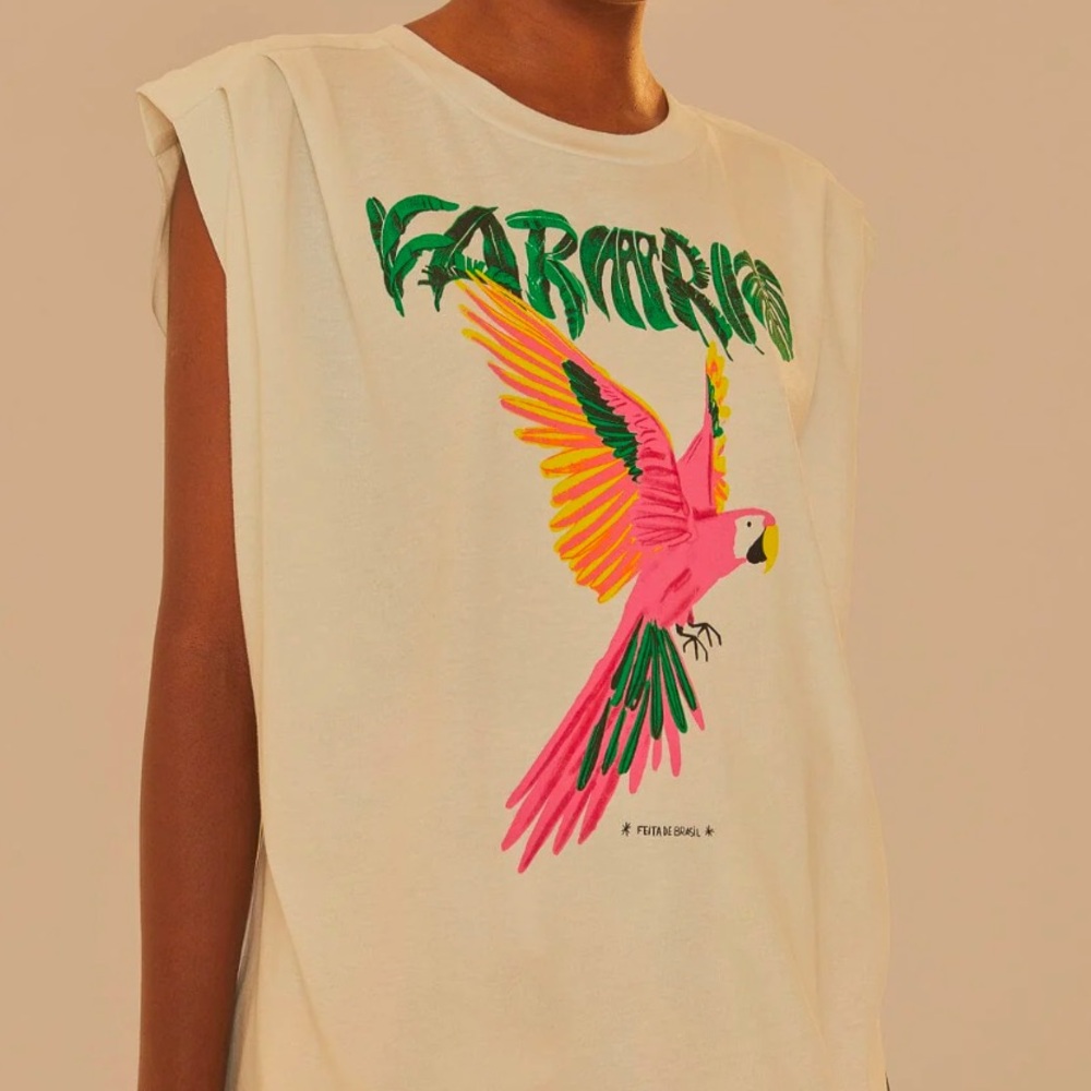 Farm Rio Pleat Organic Cotton Tshirt